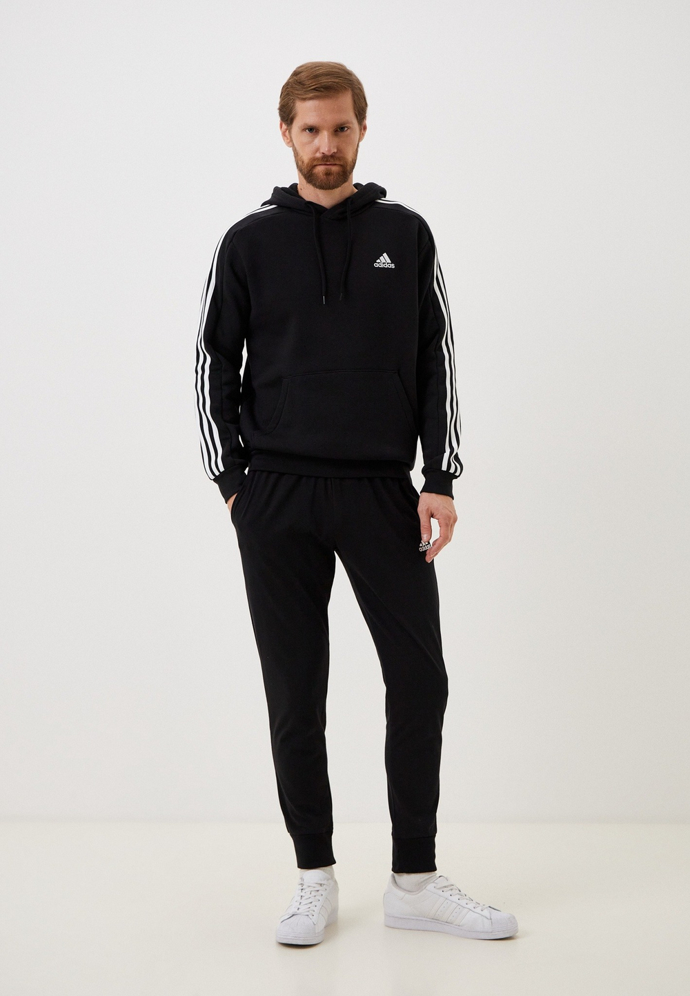 Толстовка мужская ADIDAS M 3S FL HD
