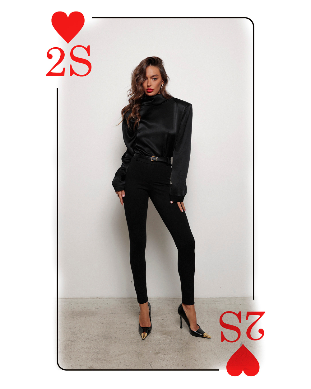 Брюки костюмные стрейч черные