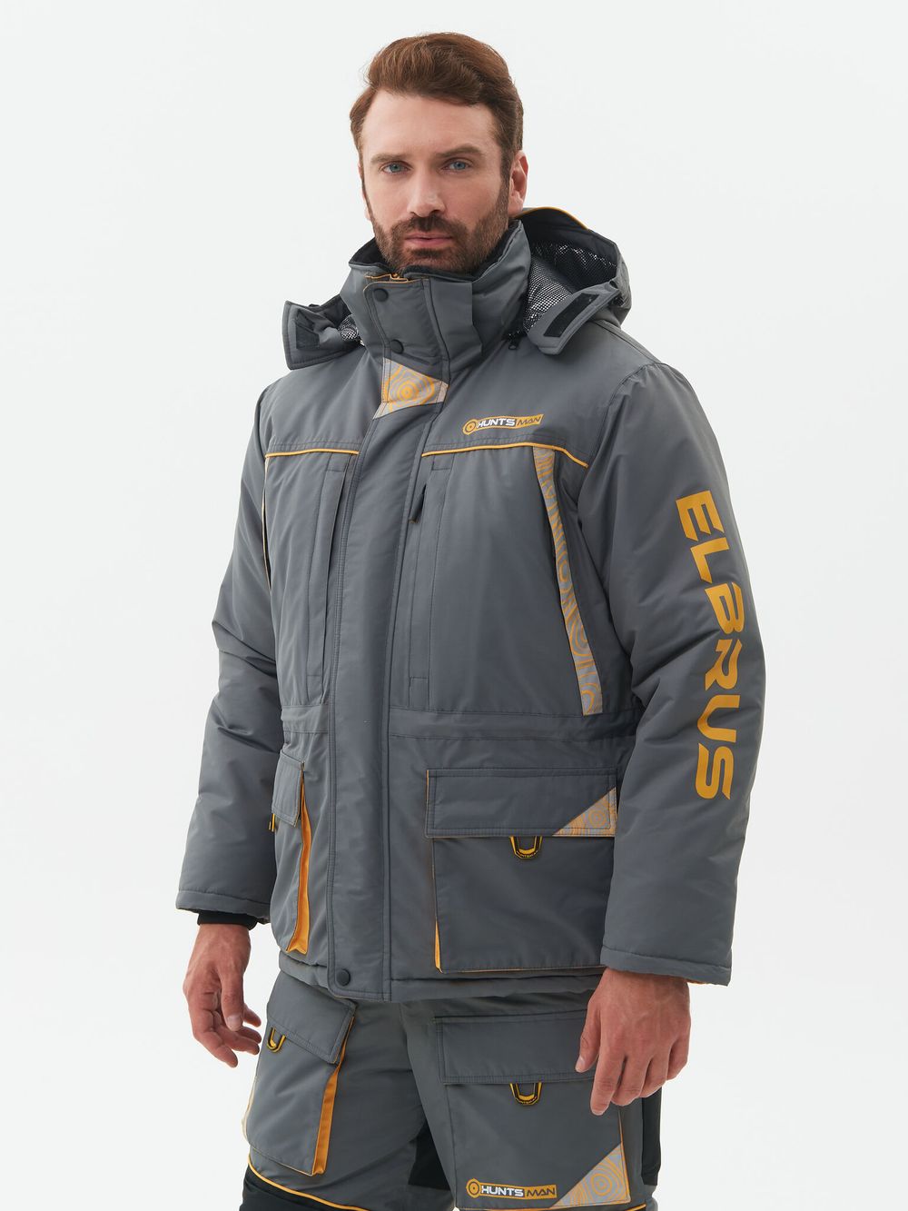 Костюм зимний Elbrus ткань Hit Membrane цвет Серый/Банан
