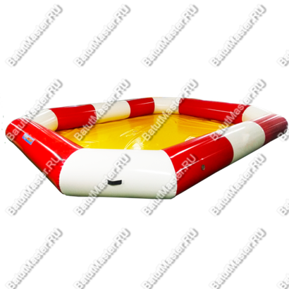 Надувной бассейн "Полосатик" 5*4*0.5 м, желтое дно