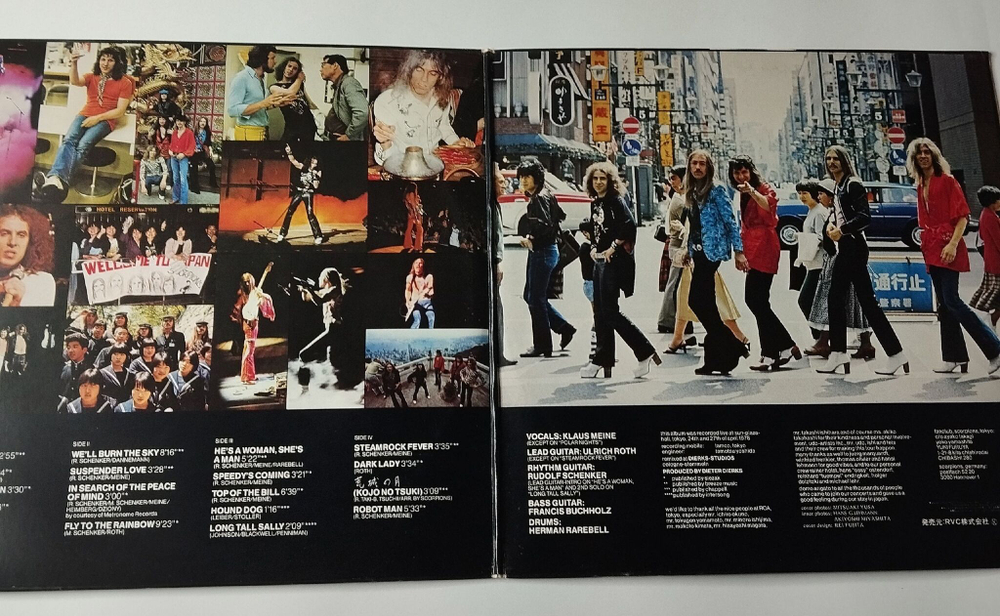 Винтажная виниловая пластинка LP Scorpions Tokyo Tapes (Japan 1978) (No Obi) Suspender Love
