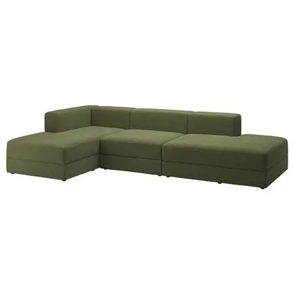 Диван 3-местный - IKEA JÄTTEBO/JATTEBO, 71x160x324см, зеленый, ЙЕТТЕБО ИКЕА