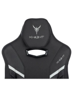 Кресло игровое Knight Thunder 5X черный эко.кожа крестов. металл