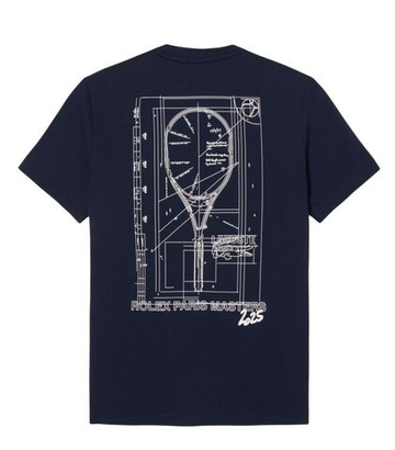 Lacoste Unisex Rolex Paris Masters Edition Printed - navy blue