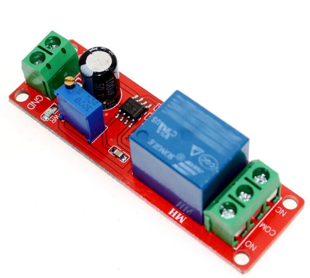 Реле задержки DC 12V (NE555) 1-10 сек (БРАК)