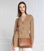 кожаная сумка через плечо jet set Michael Kors - коричневый(32S1GT9C8L)