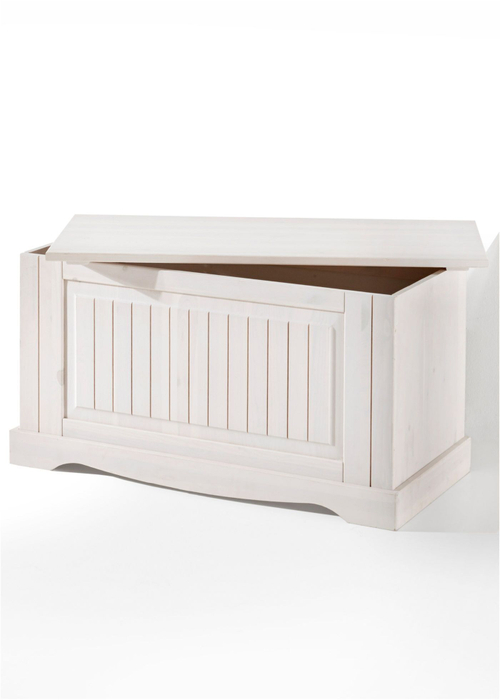 Сундук - скамья из сосны Рома, белый
