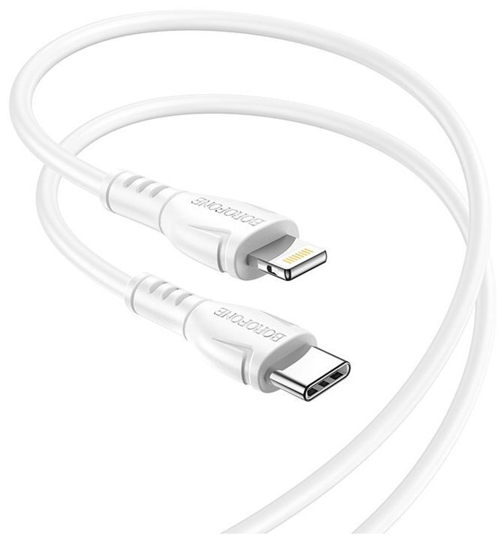 Кабель iPhone Lightning BOROFONE BX51 1м, 2.4A.  белый