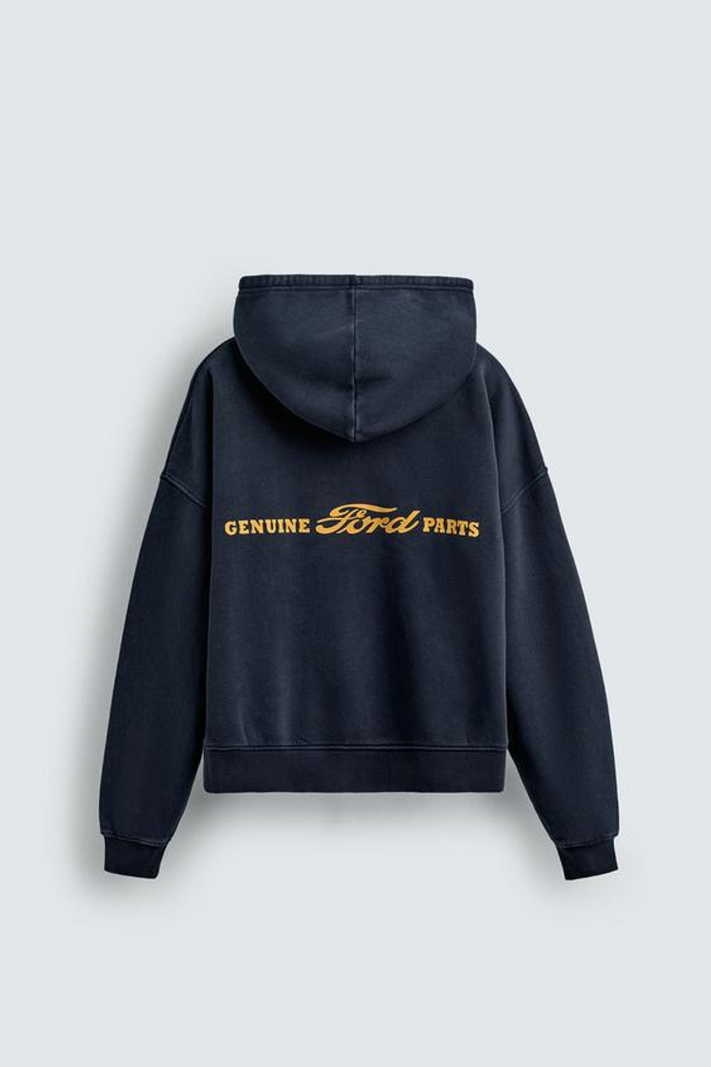 ZARA Х FORD ТОЛСТОВКА С КОМБИНИРОВАННЫМИ НАДПИСЯМИ, МОРСКОЙ СИНИЙ