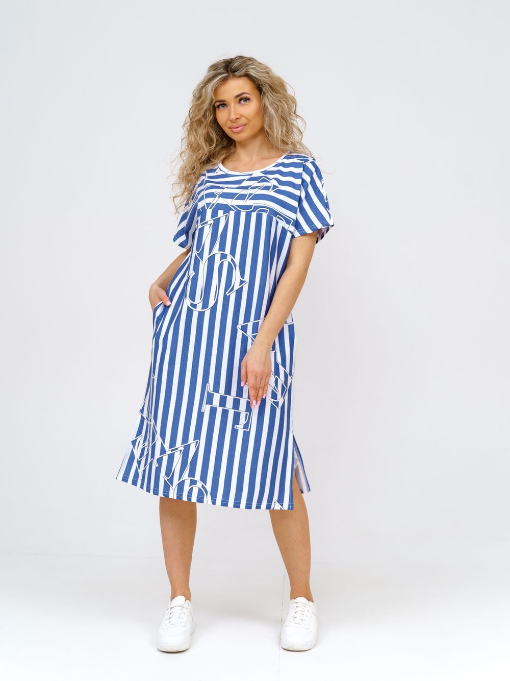 947 Платье "Синий" SveTekst (Акция)