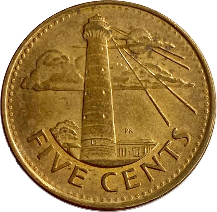 5 центов 2007-2019 Барбадос