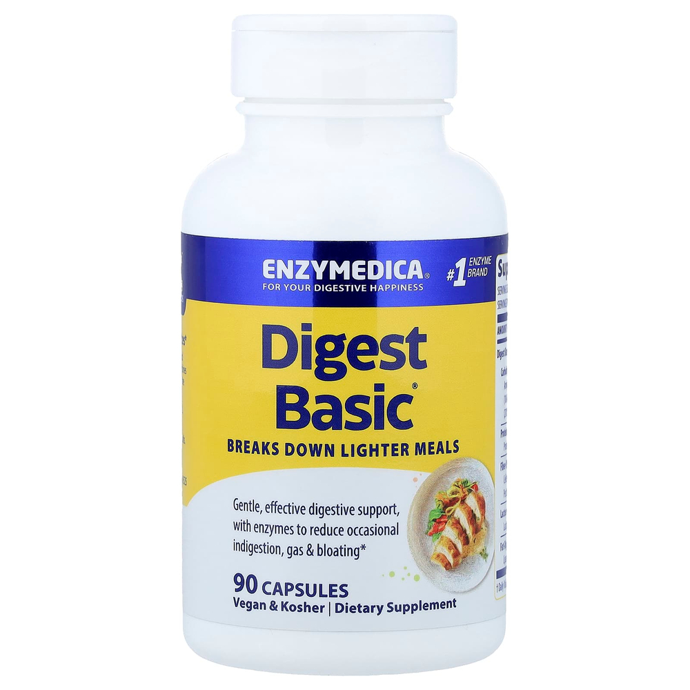 Enzymedica, Digest Basic®, 90 капсул