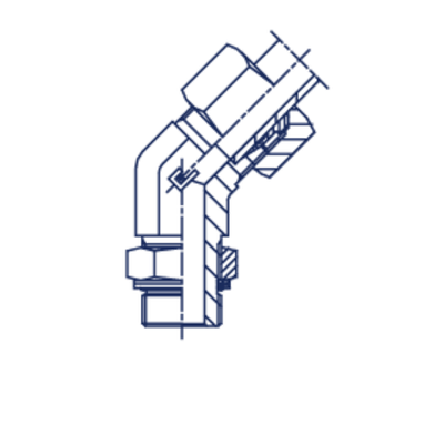 Штуцер FRG45 DS38 BSP 1.1/2 (в сборе)