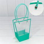 Пакет подарочный 20х17х10см Ваза для цветов (Тиффани)