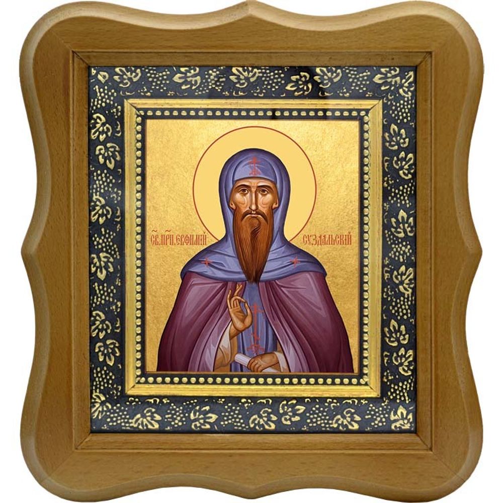 Евфимий Суздальский преподобный. Икона на холсте.