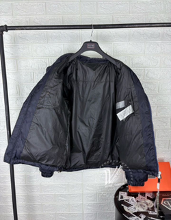 Пуховик CD Dior премиум темно-синий