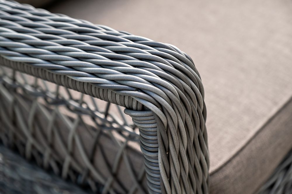 "Гранд Латте" лаунж-зона из искусственного ротанга, цвет графит