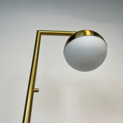 Торшер Geneva Single Glass Globe Floor Lamp