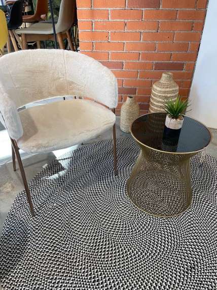 Журнальный столик Jolene Ø40 см золото