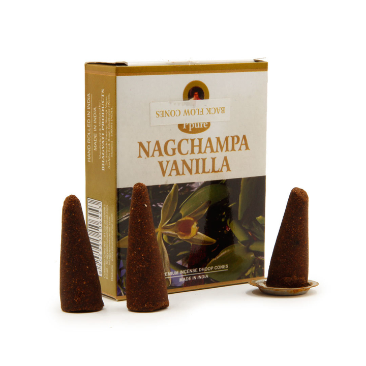 Ppure Nagchampa Vanilla Благовоние-конус Ваниль, пуля (стелющиеся), 10 шт