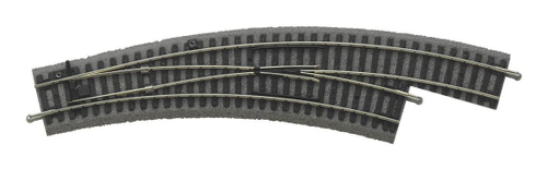 Радиусная правая стрелка на балласте BWR