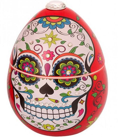 Red skull, свеча Skull collection, Ladenac Milano