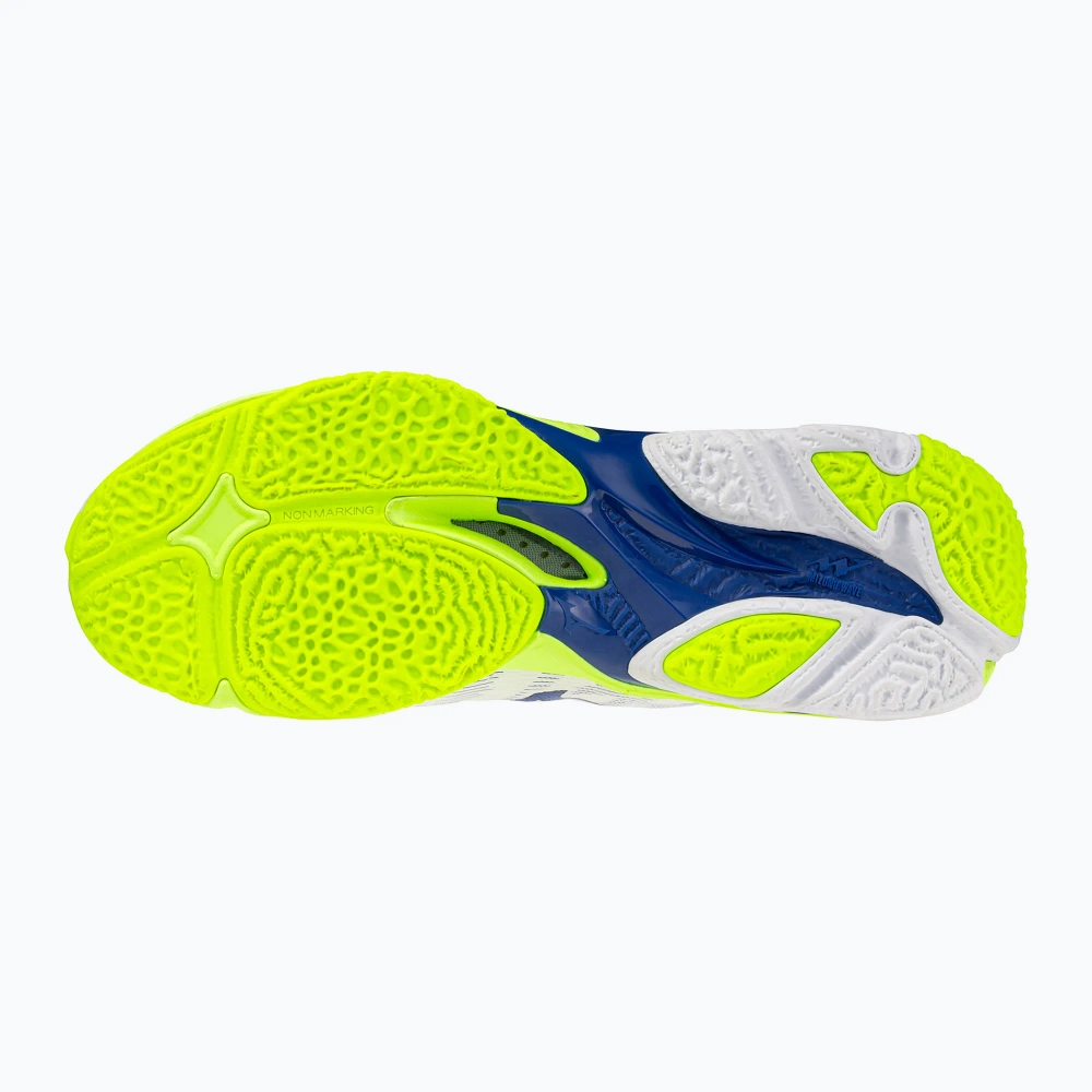 Кроссовки волейбольные Mizuno Wave Lightning Elite white/lighting yellow/dazzling blue