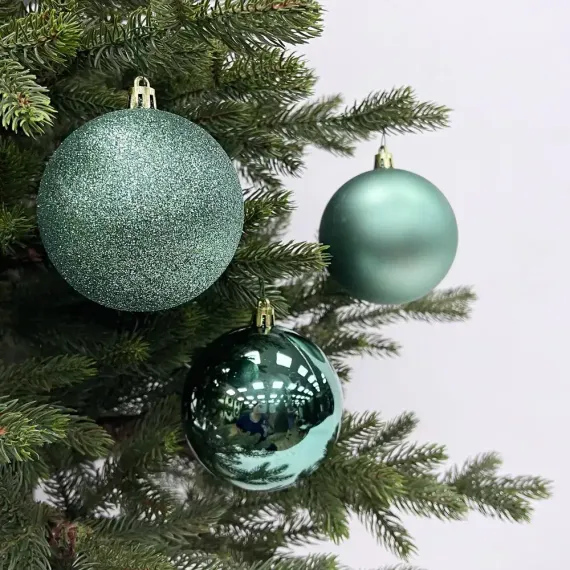 Набор пластиковых шаров Рокси 80 мм., 25 шт., изумрудный, House of seasons (85633)