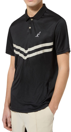 Мужское теннисное поло Australian Tennis Ace Crew - черный