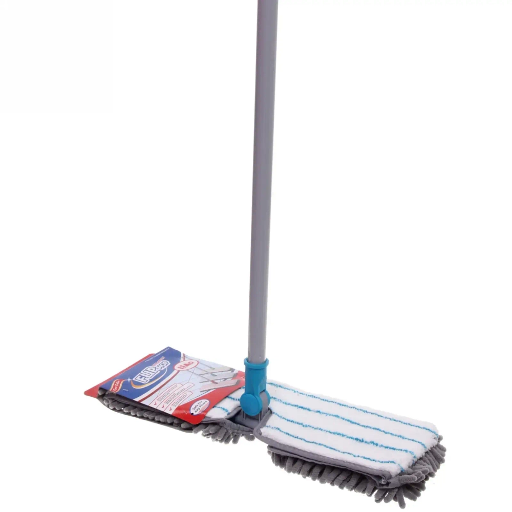 Швабра «Liao» двухстороняя с насадкой из микрофибры A130095B