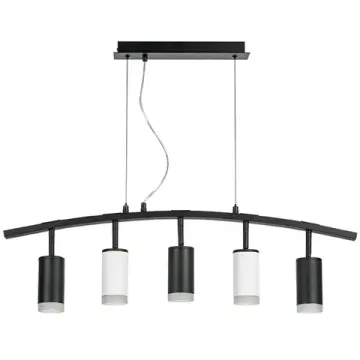 Подвесной светильник 5*GU10 LR7353733620 чёрный/белый Rullo Lightstar