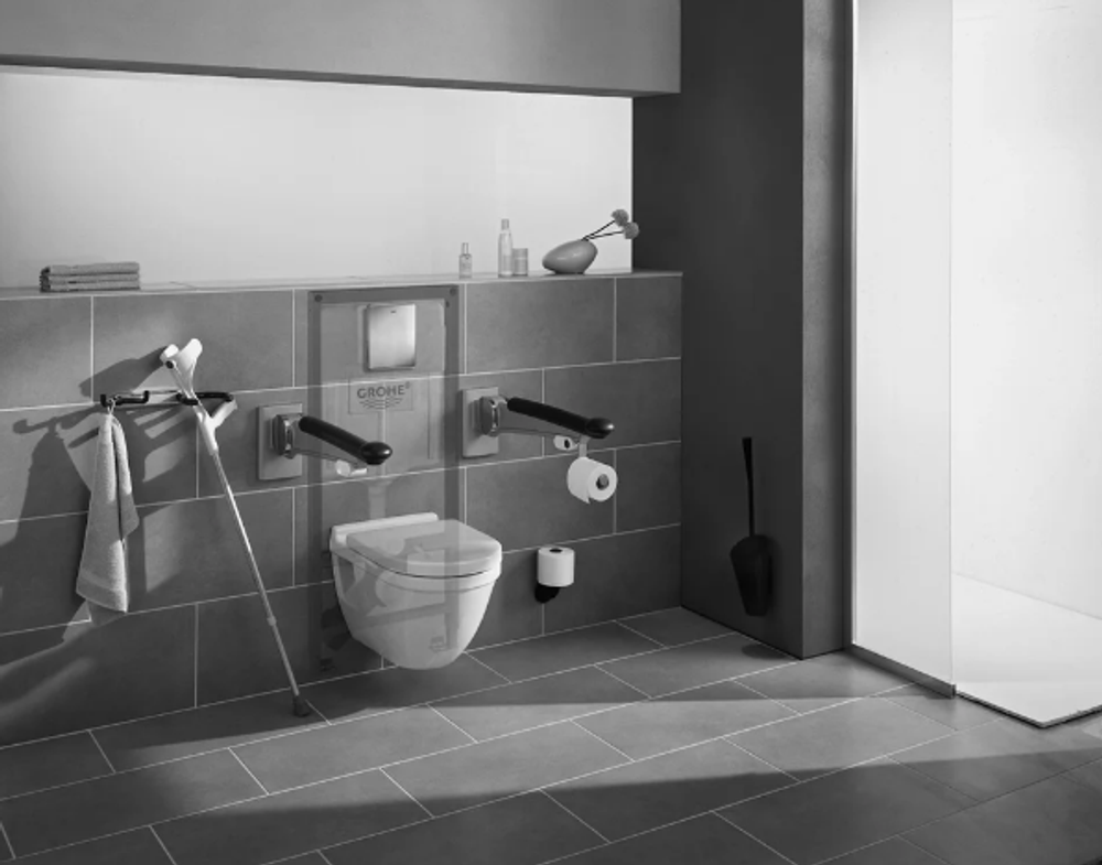 Система инсталляции для унитазов Grohe Rapid SL 38775001, 4 в 1 с кнопкой смыва