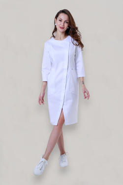 Халат медицинский женский | Х-262 к 3/4 клеон стрейч