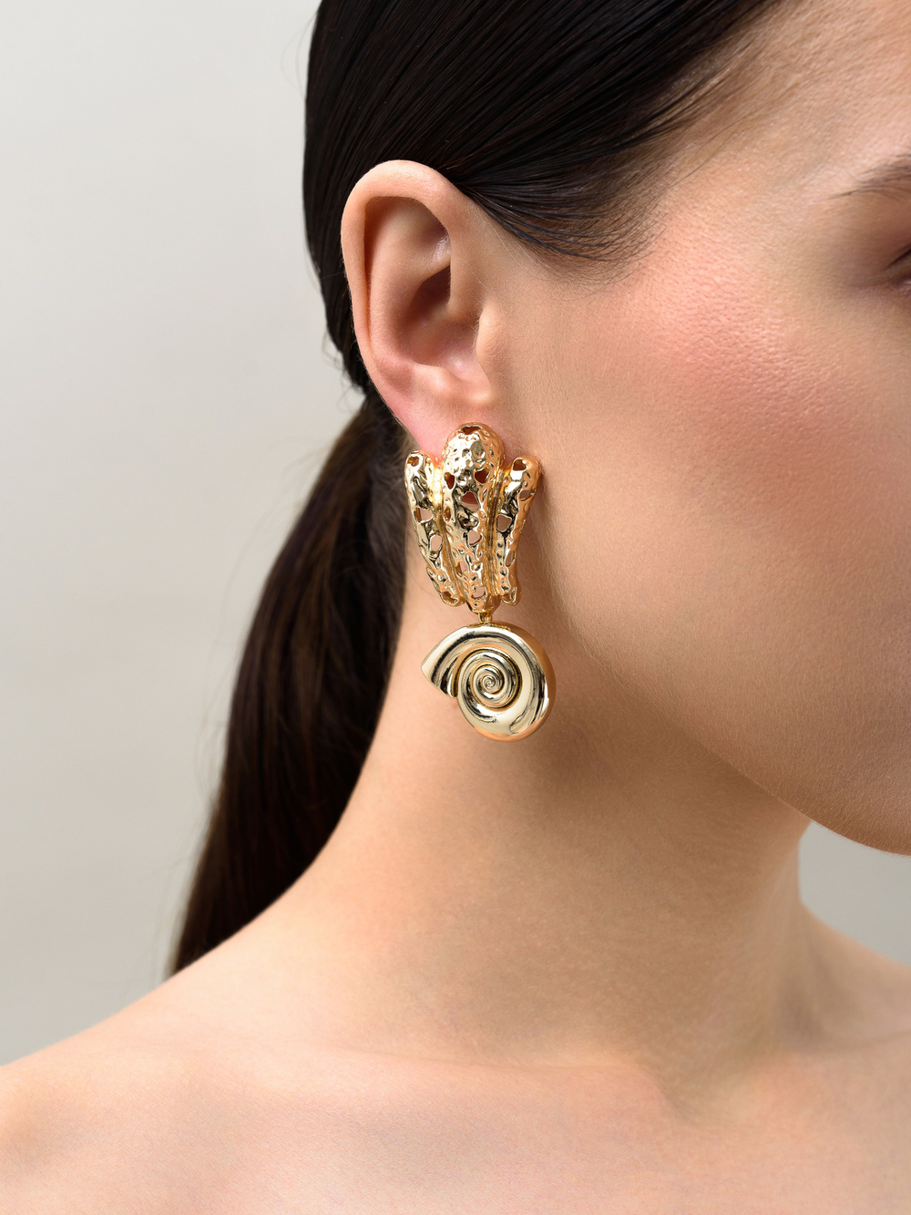 Серьги "Leaky sink" Gold