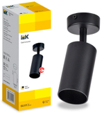 Светильник 4002 накладной настено-потолочный под лампу GU10 черный IEK