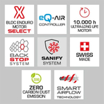 Фен для волос черный матовый 2400Вт Valera Salon Exclusive Dynamic Pro 4200 DP 4.2 eQ RC Satin Black