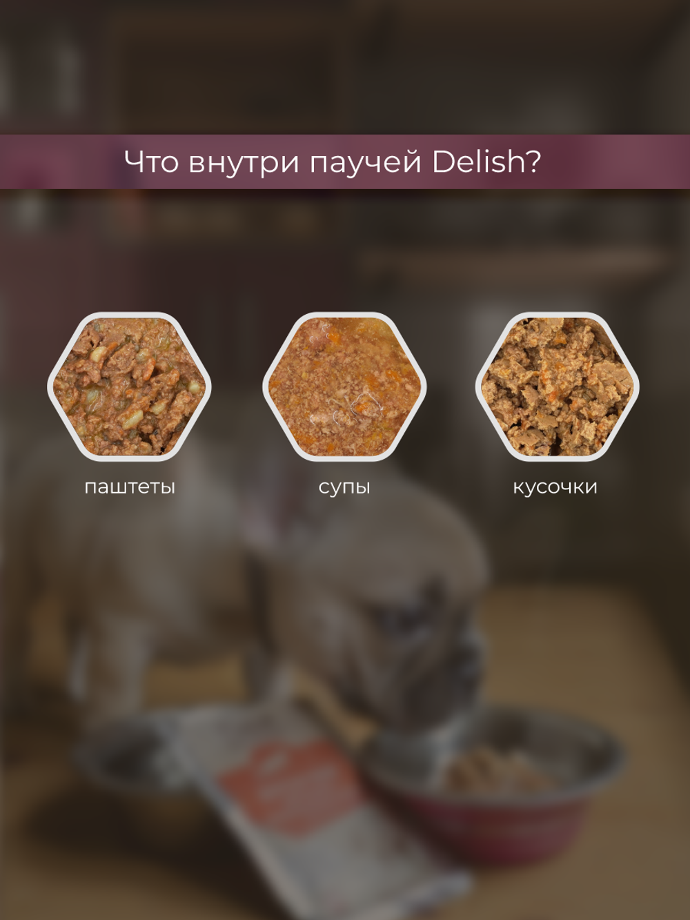 НАБОР Консервы DELISH Super Premium для собак с индейкой и гречкой (паштет) - 10 шт х 80 гр