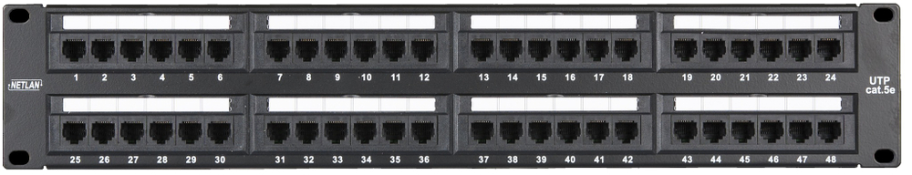 Патч-панель  Netlan EC-URP-48-UD2