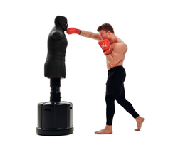 Манекен DFC Boxing Punching Man-Heavy c регулировкой высоты TLS-AB (черный)