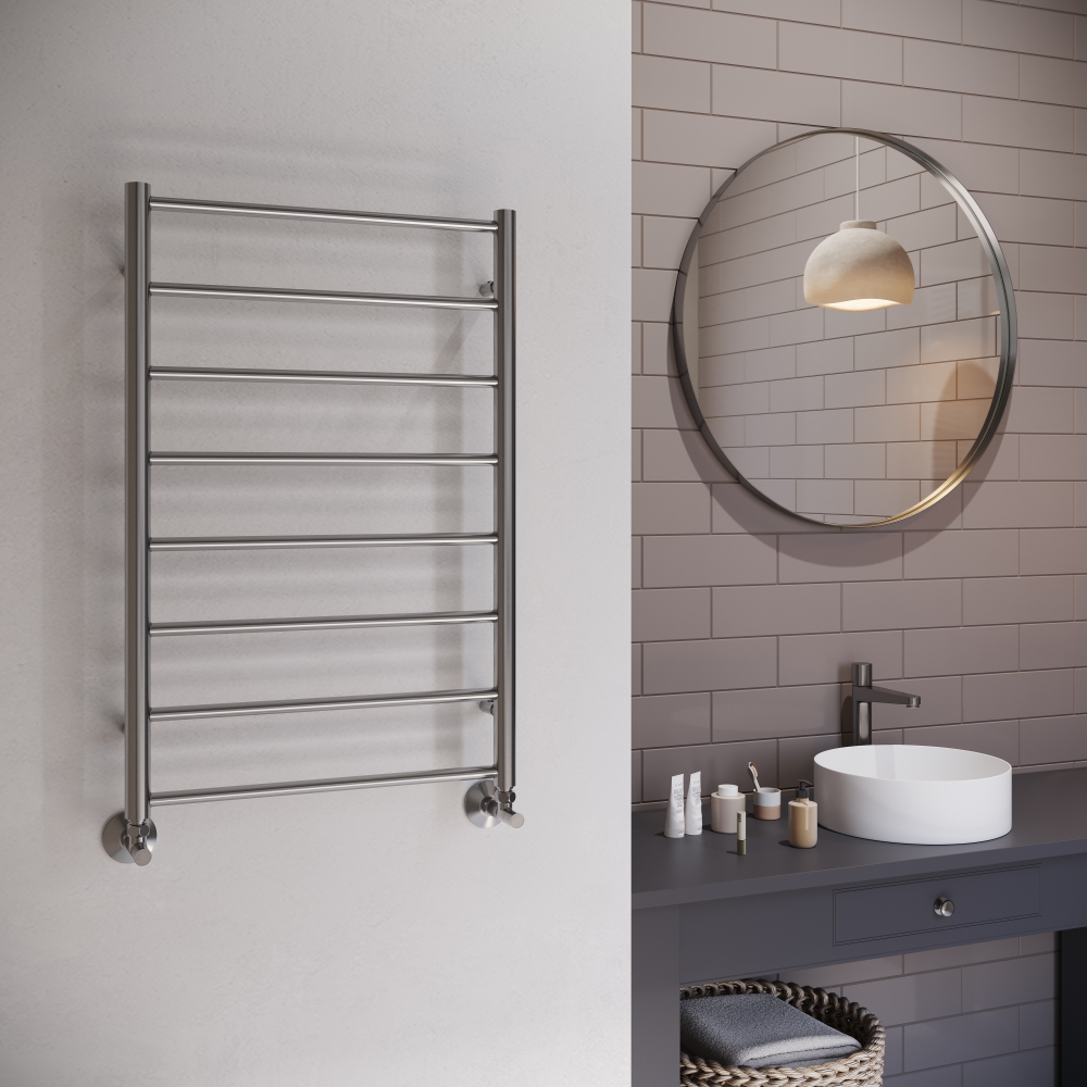 Полотенцесушитель водяной Terminus Аврора П8 500х800 Оружейная сталь