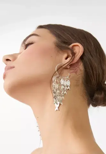 STRADIVARIUS Серьги-каскады в виде рыбок, серый