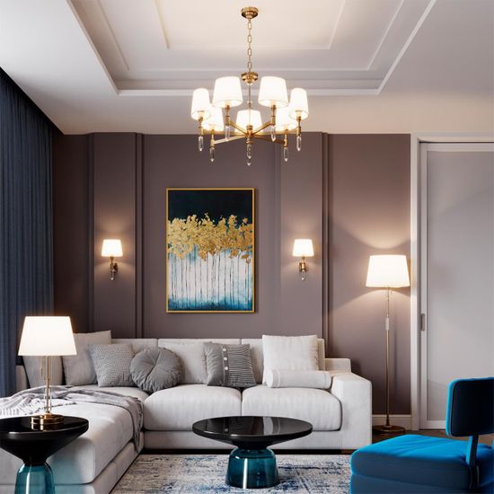 4894/1F MODERN ODL_EX22 207 бронзовый/белый/абажур ткань Торшер E27 1*60W LONDON