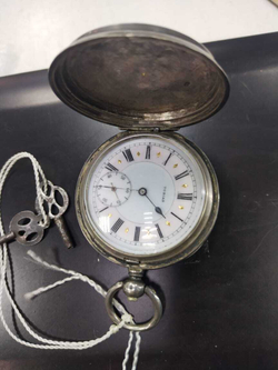 Часы карманные Серебро 84 проба эмаль Тобиас tobia