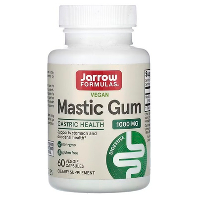 Jarrow Formulas, веганская мастиковая смола, 60 вегетарианских капсул (500 мг в 1 капсуле)