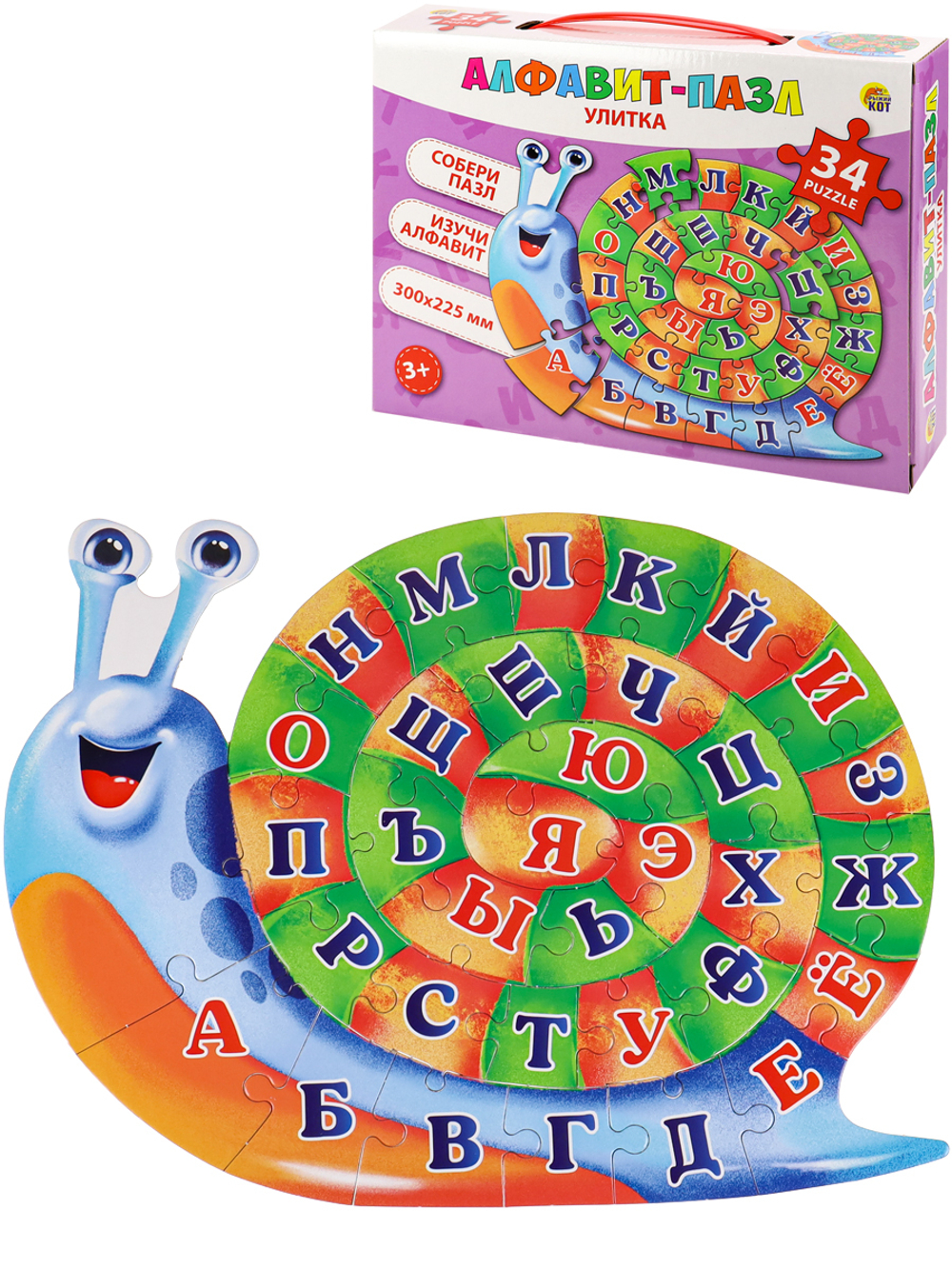 Пазл-алфавит 34эл. "Улитка" (Арт. П34-8034)