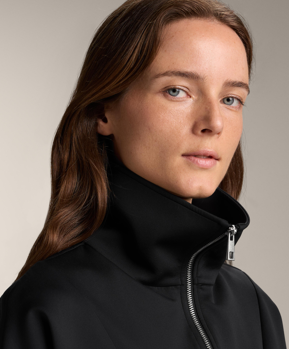 Oysho Куртка с двойной застежкой-молнией , черный