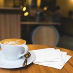 Салфетки бумажные 250 шт., 24х24 см, LAIMA/ЛАЙМА, белые, 100% целлюлоза, 128728