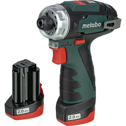 Безударная дрель Metabo PowerMaxx BS Безударная дрель-шуруповерт [600984000] (10.8В 2х2.0,LC40,патр,коробк )
