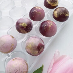 538 | Форма "Средняя полусфера" 37мм. (275*175 мм)