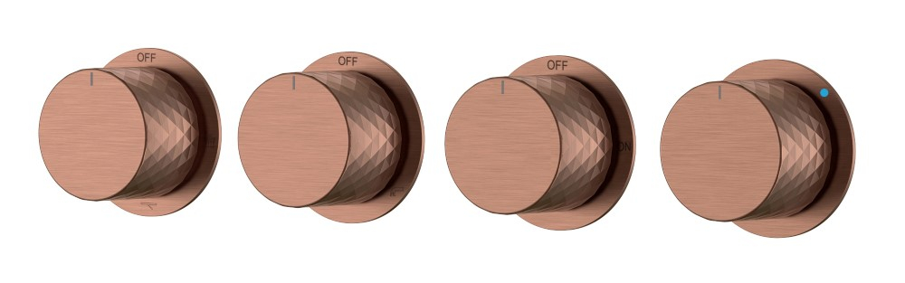 Смеситель встроенный STICK DIAMOND BRUSHED BRONZE 5-проходной